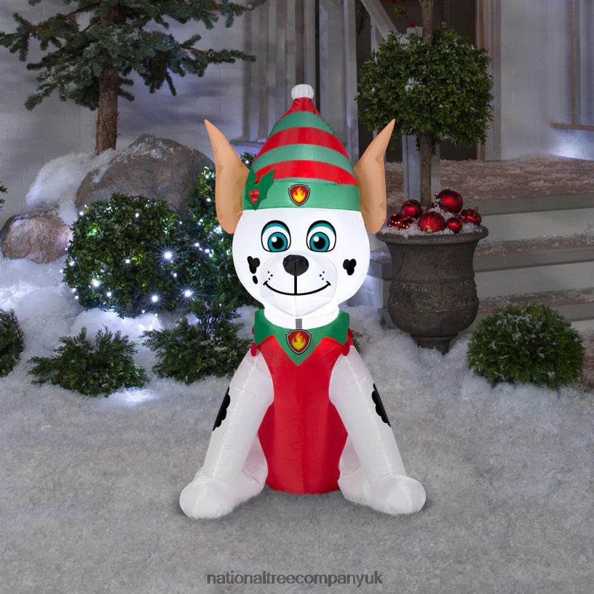 decoration | National Tree Company Inflatable Elf Paw Patrol Marshall Dalmatian LED Lights Plug In Christmas Collection 35 Feet F2L4F651